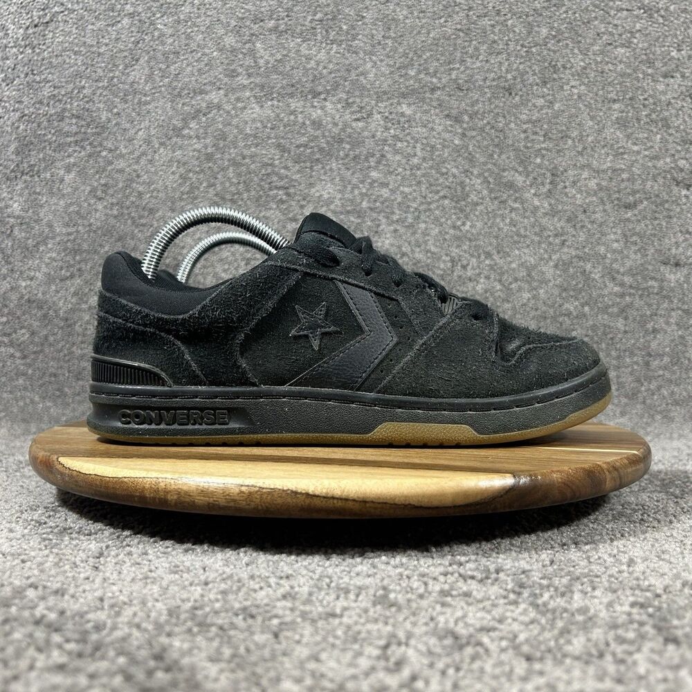 Converse CL98 Ox A14182C Men’s Size 8 Black Suede Gum Athletic Skate Shoes Used